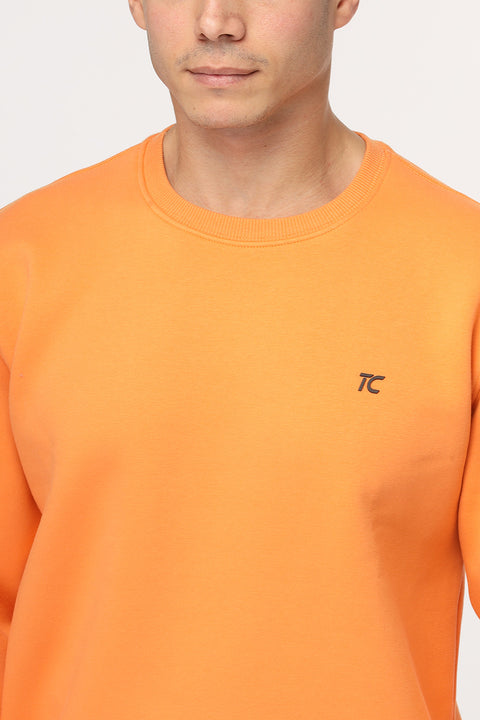 Regular Fit Sweat Shirt Orange