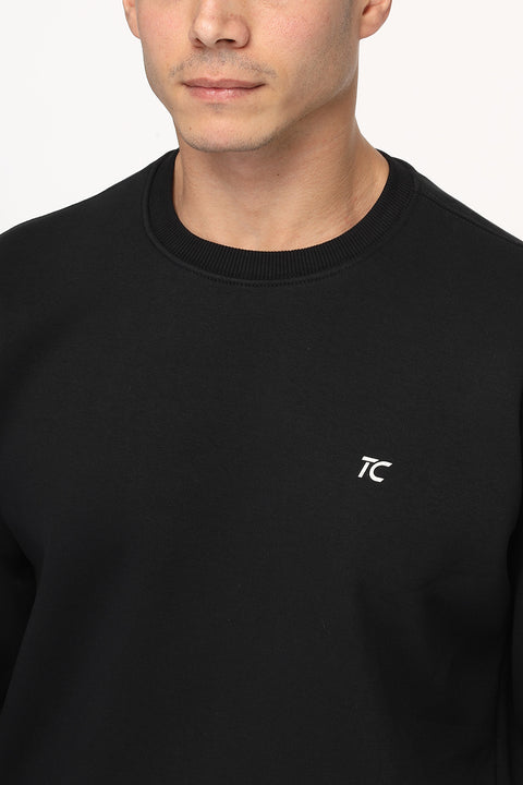 Regular Fit Sweat Shirt Black