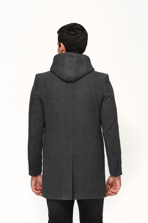 Regular Fit Coat Gray