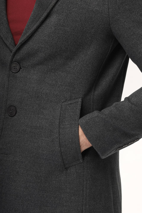 Regular Fit Coat Gray