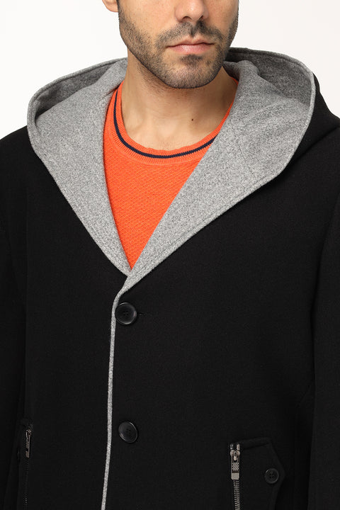 Regular Fit Coat Black