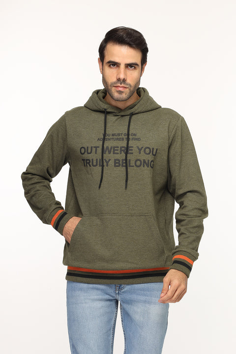 Regular Fit Sweat Shirt Green
