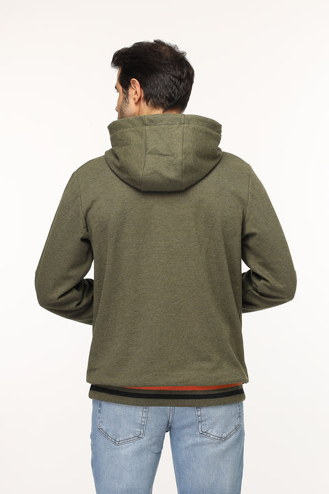 Regular Fit Sweat Shirt Green
