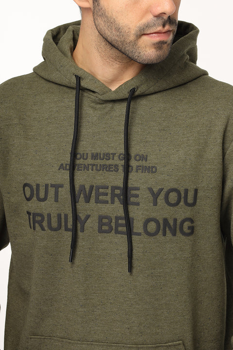 Regular Fit Sweat Shirt Green