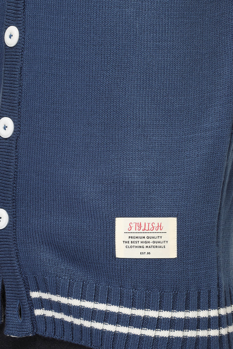 Regular Fit Gilet Blue