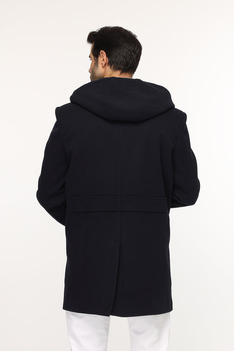 Regular Fit Coat Dark Blue