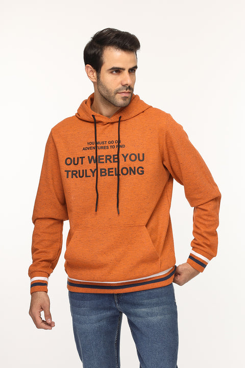 Regular Fit Sweat Shirt Orange