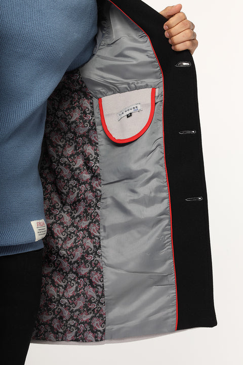 Regular Fit Coat Gray