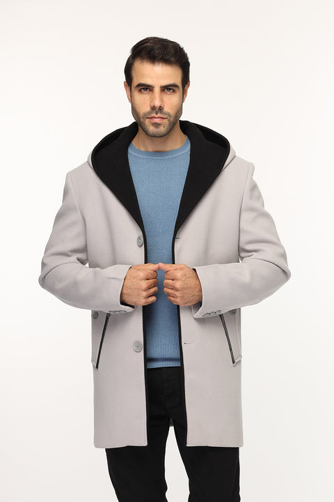 Regular Fit Coat Gray