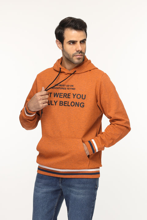 Regular Fit Sweat Shirt Orange