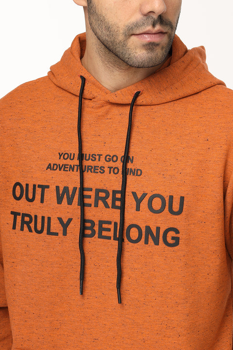 Regular Fit Sweat Shirt Orange