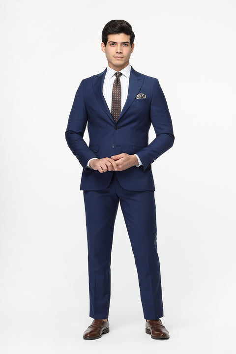 Slim Straight Fit Suit Dark Blue