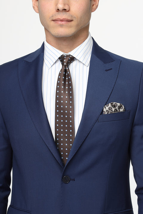 Slim Straight Fit Suit Dark Blue