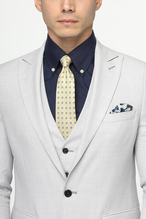 Slim Fit Suit Light Gray
