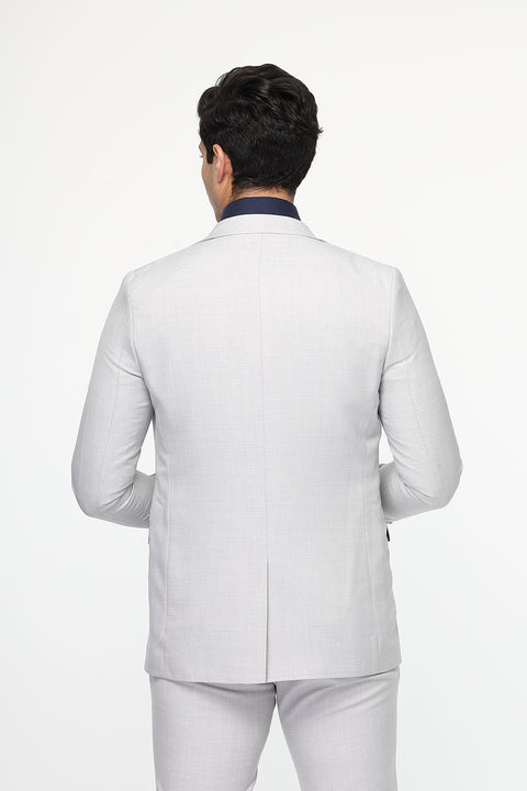 Slim Fit Suit Light Gray