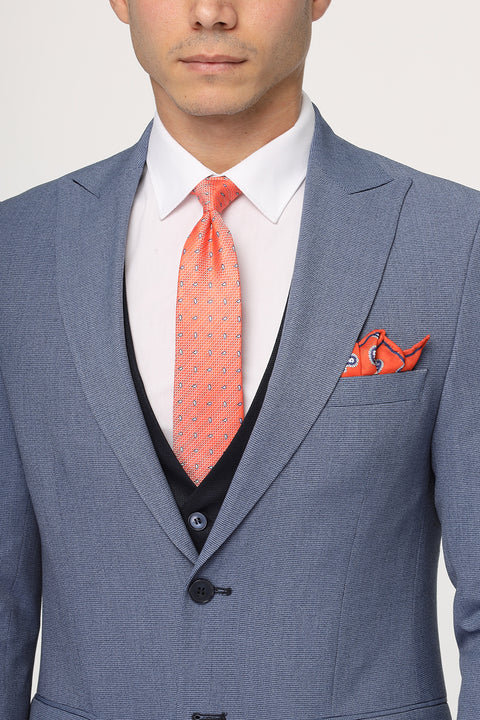 Slim Straight Fit Suit Blue