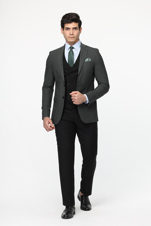 Slim Fit Suit Green