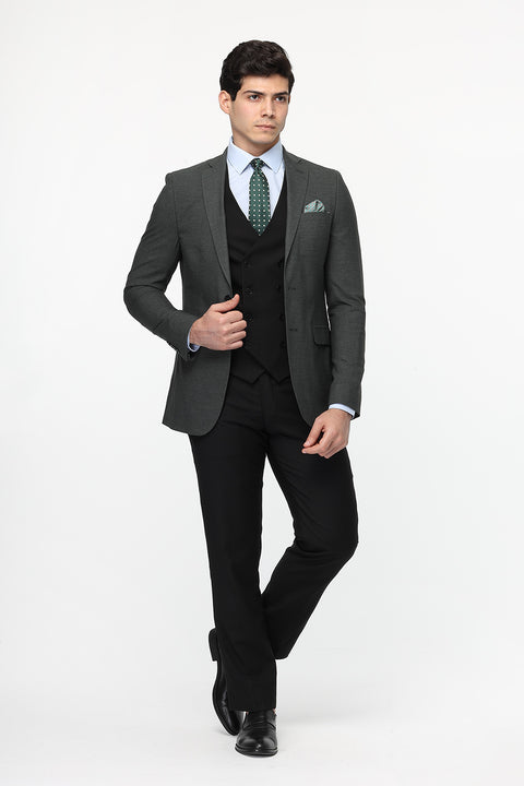 Slim Fit Suit Green