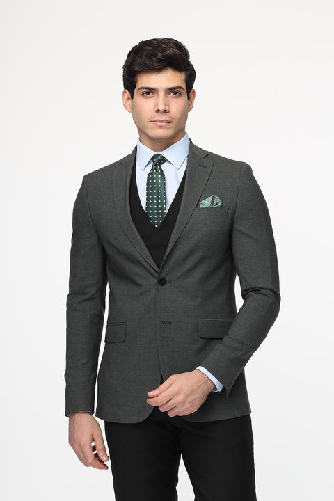 Slim Fit Suit Green
