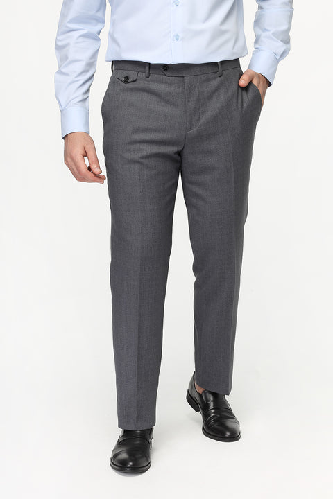 Straight Fit Classic Pants Gray