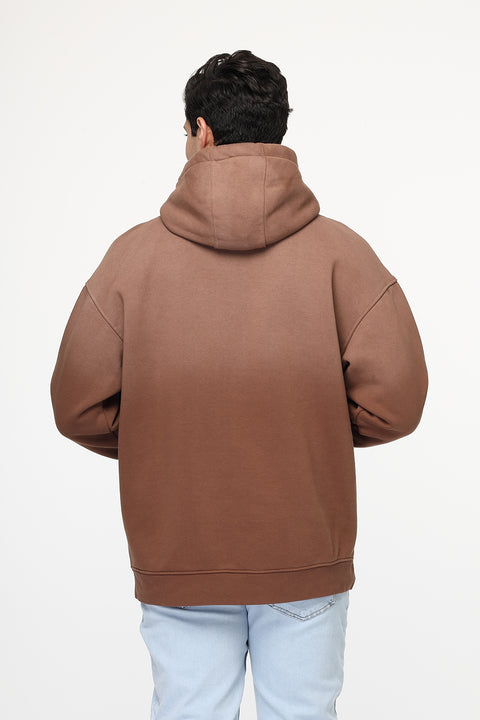 Over Size Sweat Shirt Brown