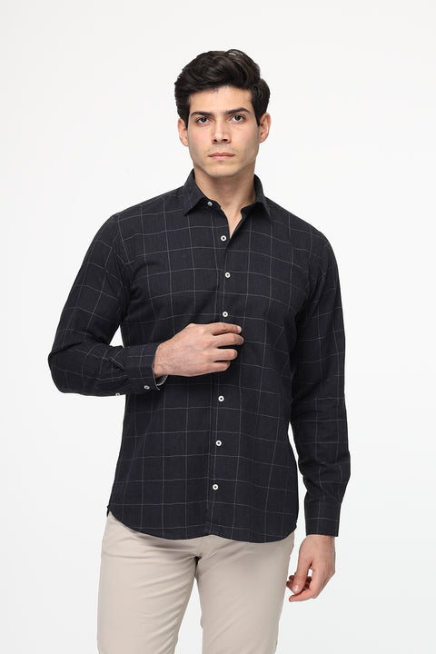 Regular Fit Shirt Dark Blue
