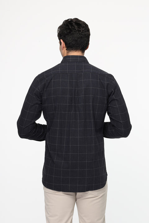 Regular Fit Shirt Dark Blue