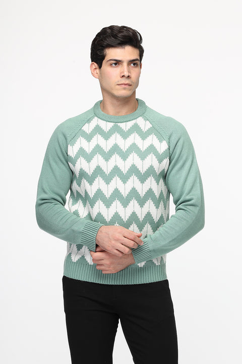 Regular Fit Pullover Green