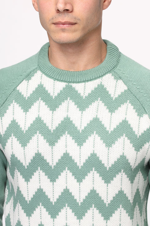Regular Fit Pullover Green