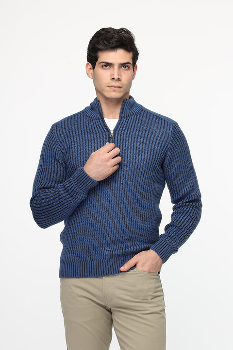 Regular Fit Pullover Dark Blue