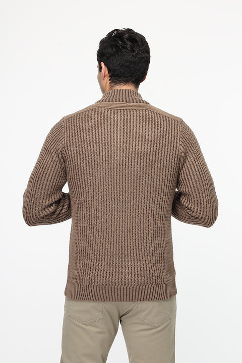 Regular Fit Pullover Brown