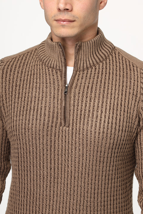 Regular Fit Pullover Brown