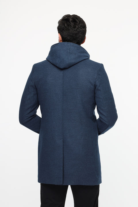 Regular Fit Coat Blue
