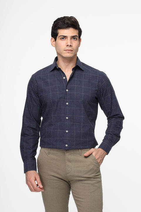 Regular Fit Shirt Dark Blue