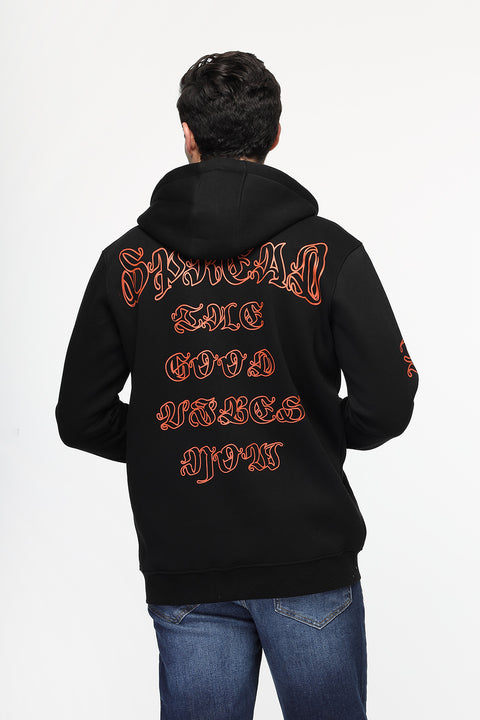 سويت شيرت بقصة عادية أسود