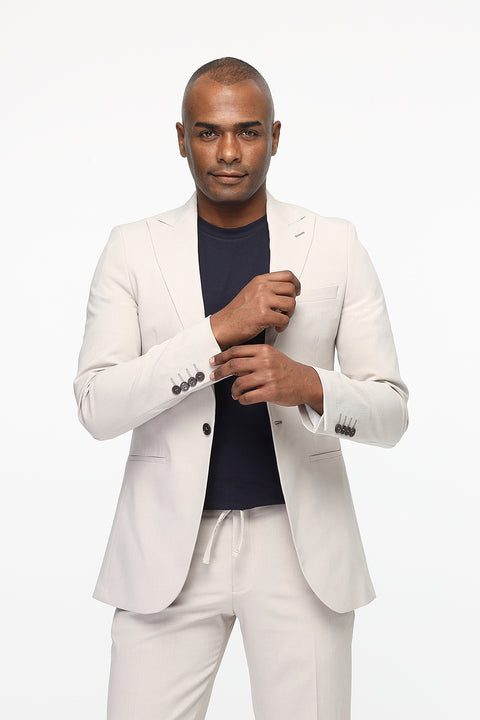 Slim Fit Suit Beige