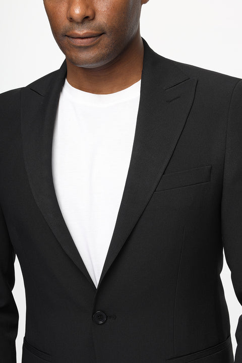 Slim Fit Suit Black