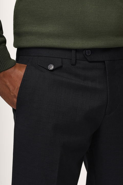 Straight Fit Classic Pants Dark Blue