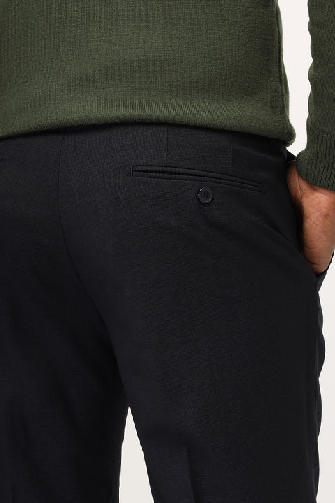 Straight Fit Classic Pants Dark Blue