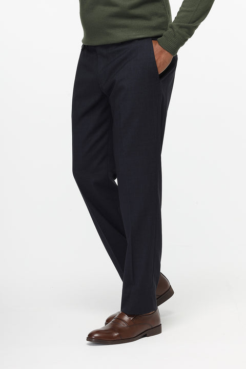 Straight Fit Classic Pants Dark Blue