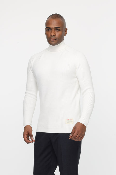 Slim Fit Pullover Off White