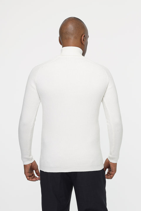 Slim Fit Pullover Off White