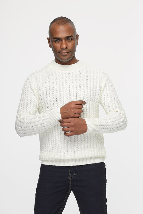 Regular Fit Pullover Off White