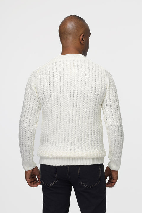 Regular Fit Pullover Off White