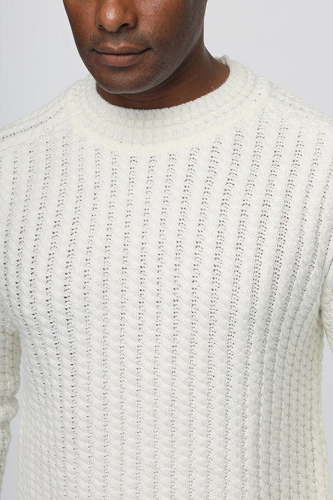 Regular Fit Pullover Off White