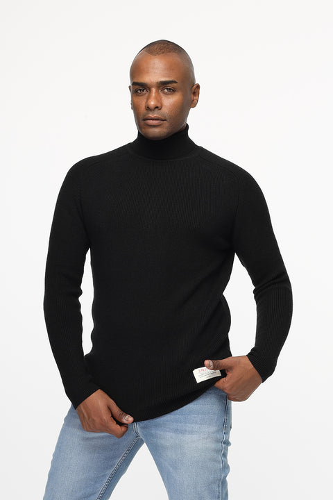 Slim Fit Pullover Black