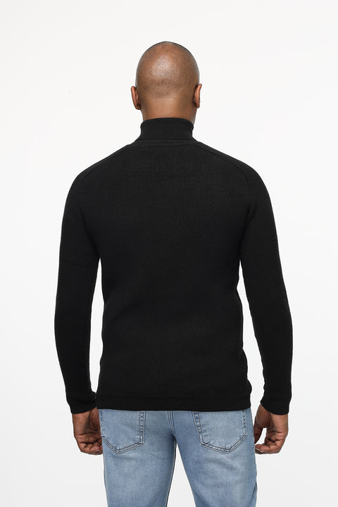 Slim Fit Pullover Black