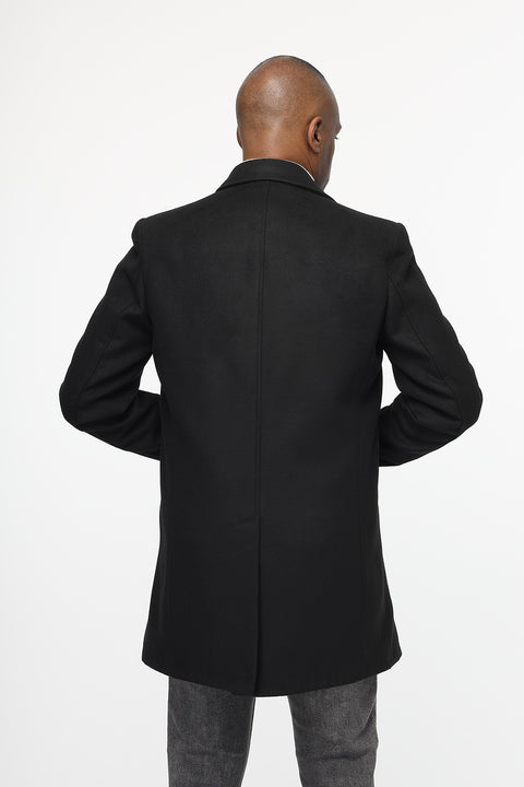 Regular Fit Coat Black