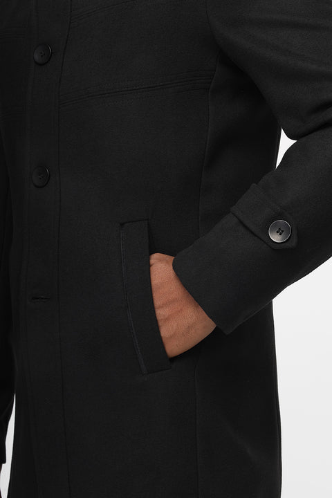 Regular Fit Coat Black