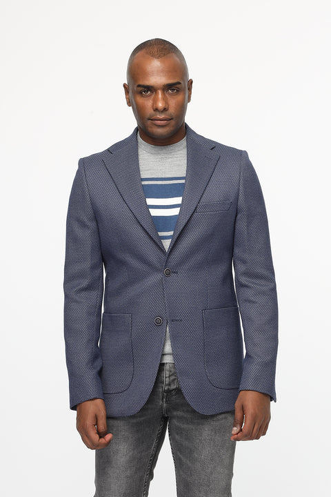 Slim Fit Blazer Blue